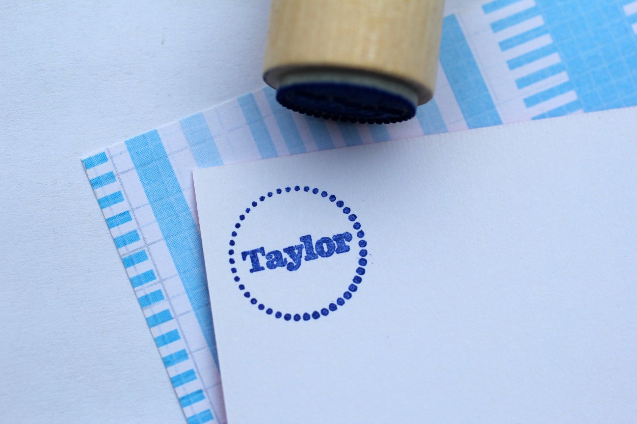 Mini Round Logo Stamp - Simply Stamps
